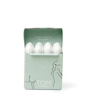 TOM Organic Tampons, Organic cotton tampons
