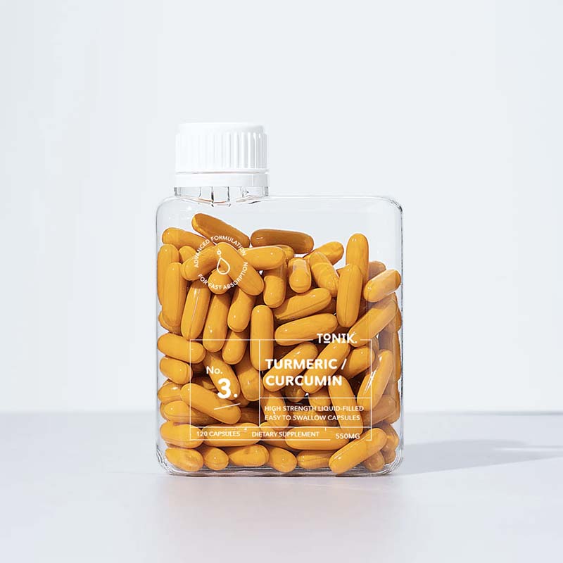 TONIK Organic Curcumin/Turmeric Capsules