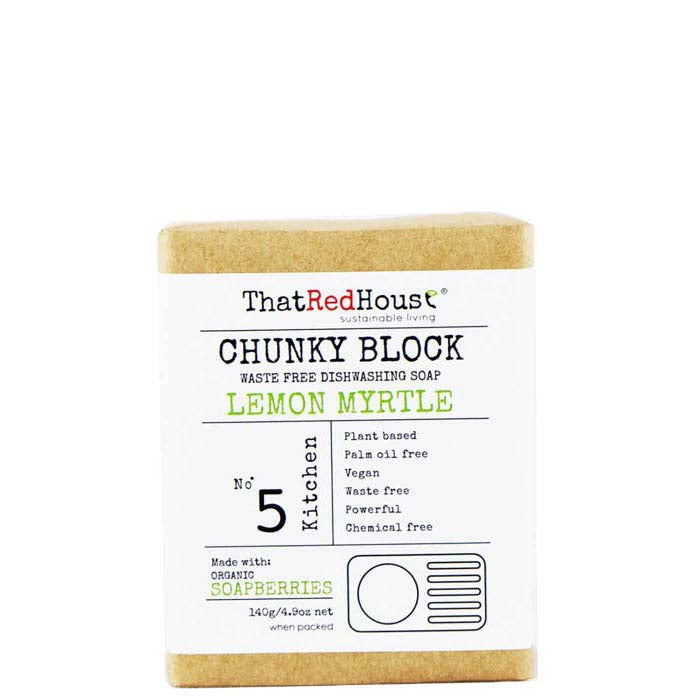 That Red House Chunky Block Dishwashing Soap - Lemon Myrtle