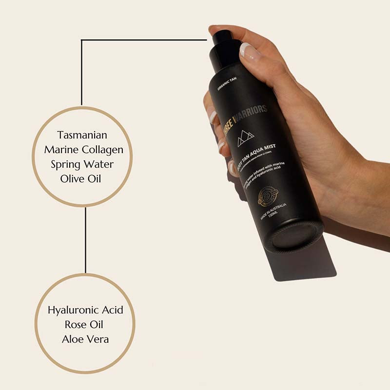 Three Warriors Body Tan Aqua Mist