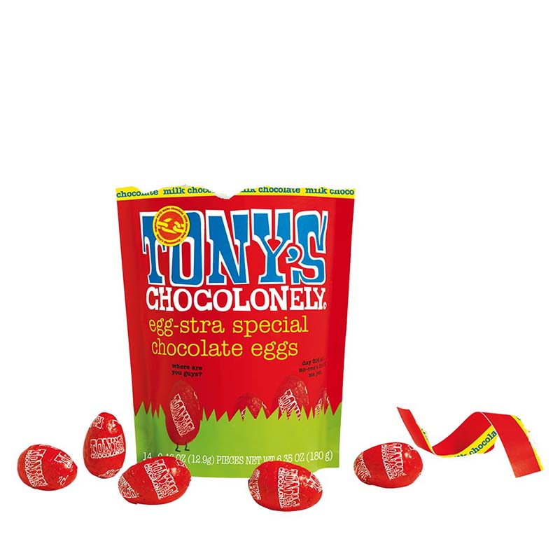 Tony's Chocolonely Easter Eggs - Milk Chocolate