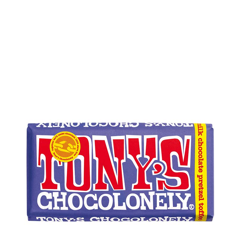 Tony's Chocolonely Toffee Pretzel Chocolate