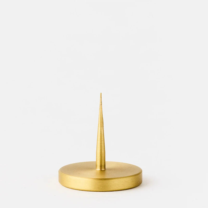 Twinkling Tabletops Brass Spike Candle Holder
