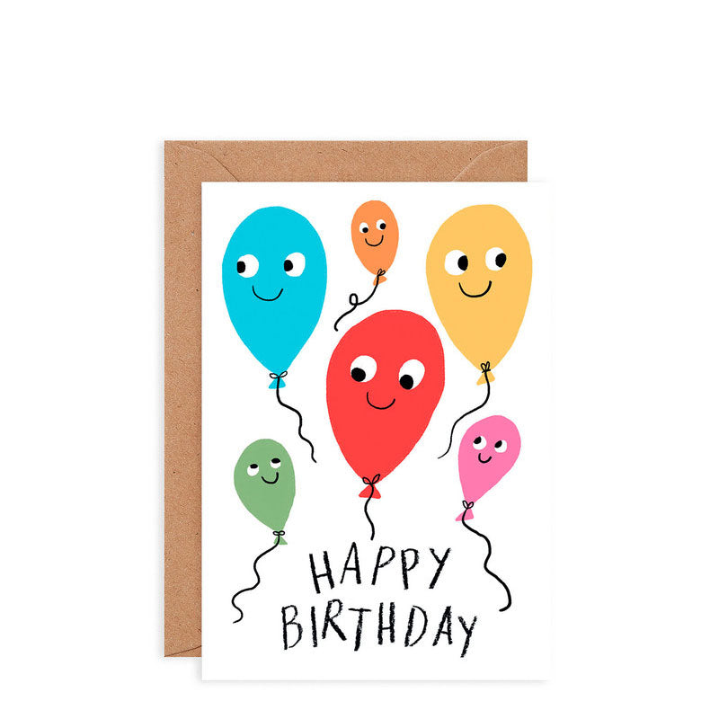 WRAP Happy Birthday Balloons Card