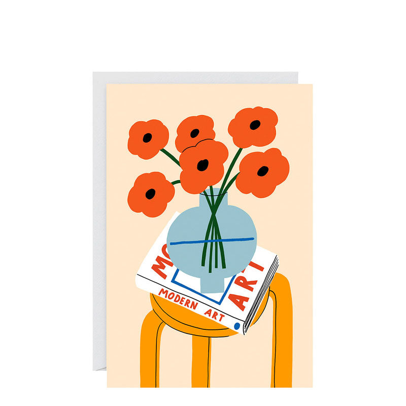 WRAP Still Life Poppies Card